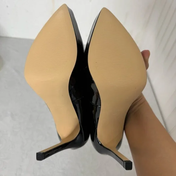NWOB Nine West Danca Patent Leather Pointed Toe Stiletto Heels Size 8M - Picture 10 of 12
